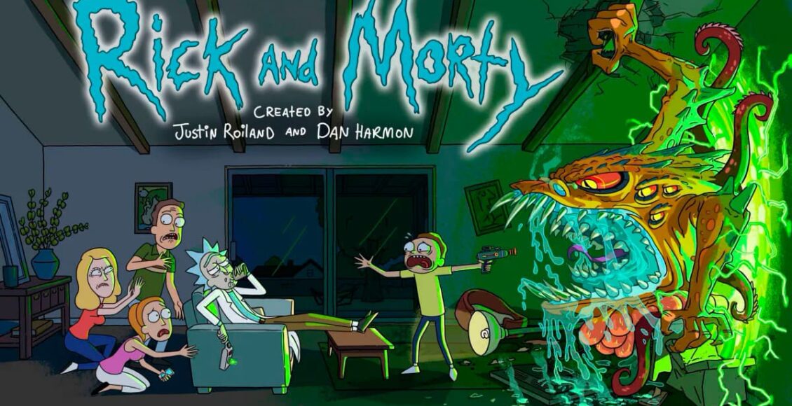 Banner divulgação da sexta temporada de Rick and Morty
