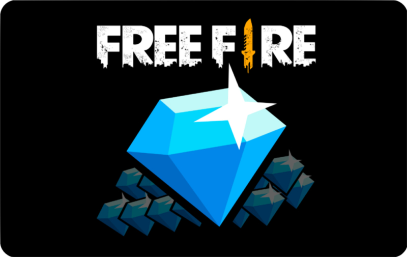 Imagem ilustrativa dos diamantes no Free Fire