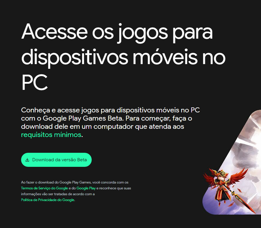 Jogos do Google Play Games chegam aos PCs com Windows 10 e Windows 11