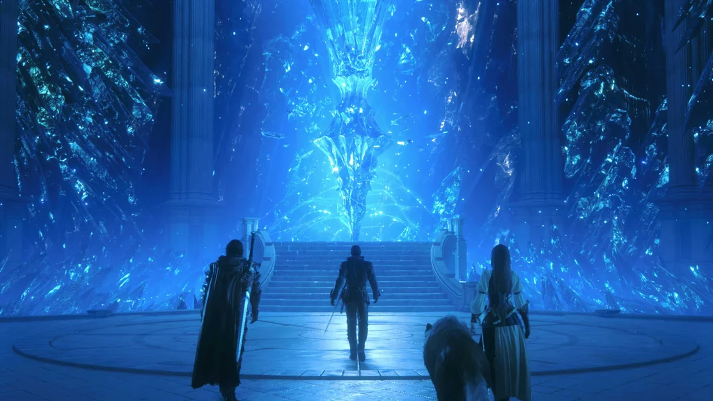 Imagem de gameplay de Final Fantasy XVI