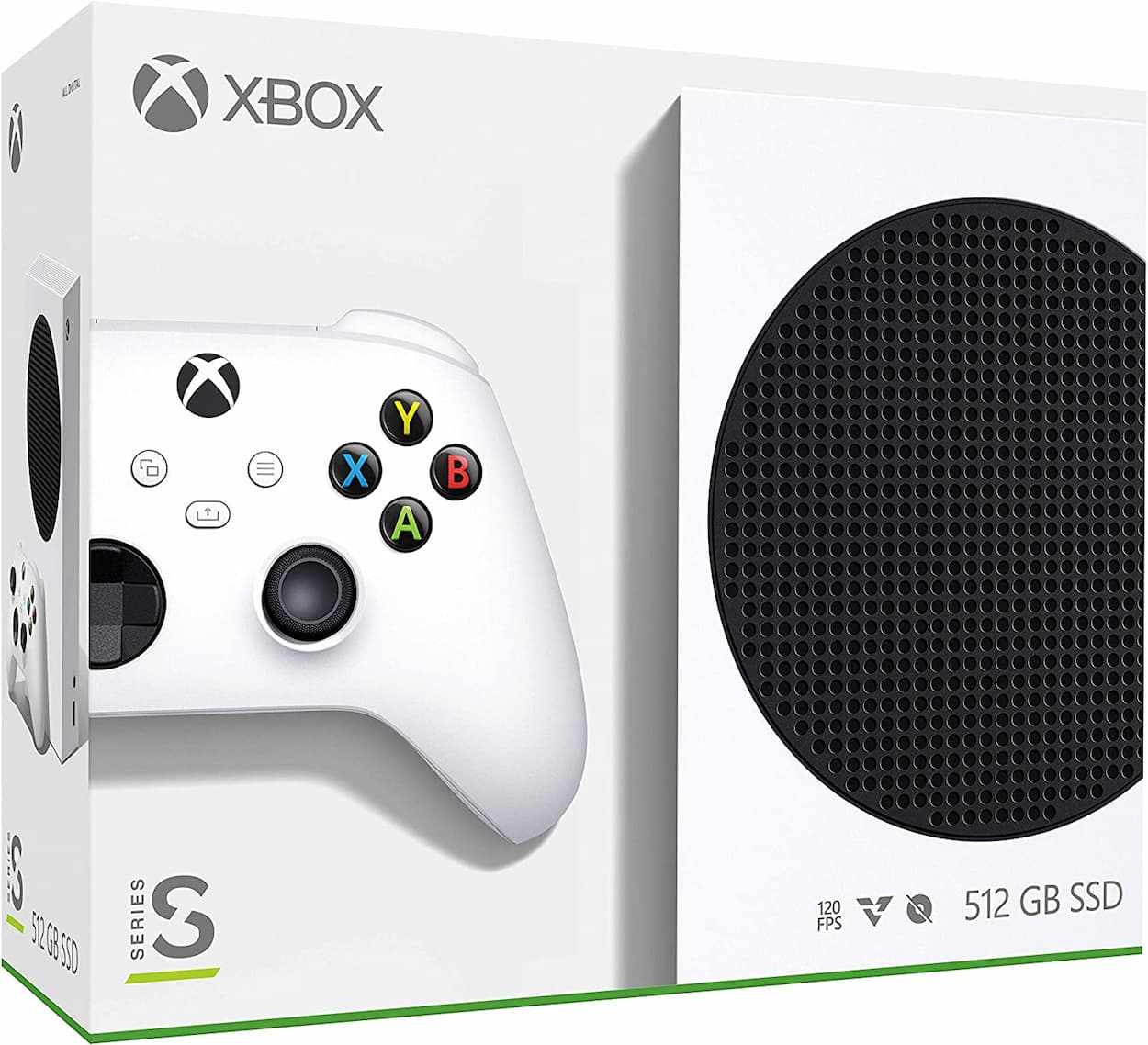 Caixa do console do Xbox Series S
