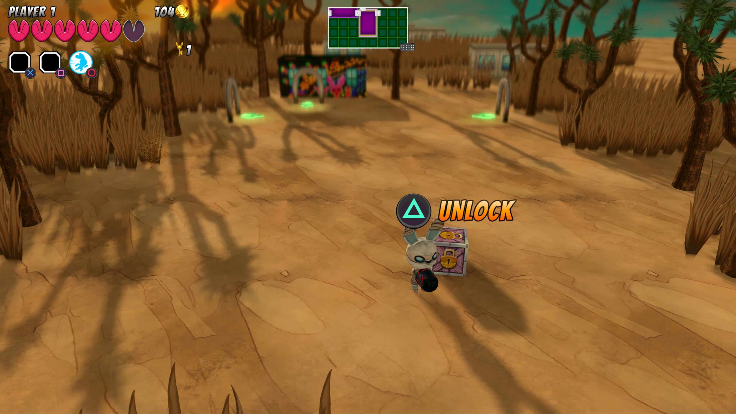 Imagem de gameplay Bunny Raiders