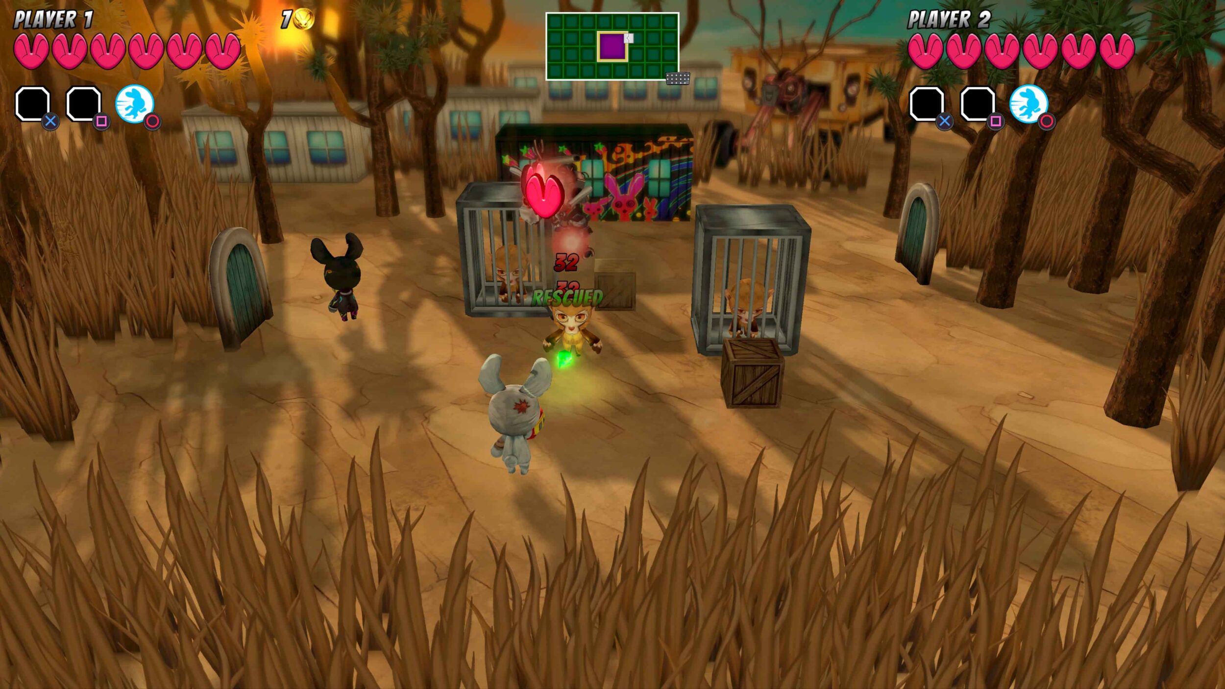 Imagem de gameplay Bunny Raiders