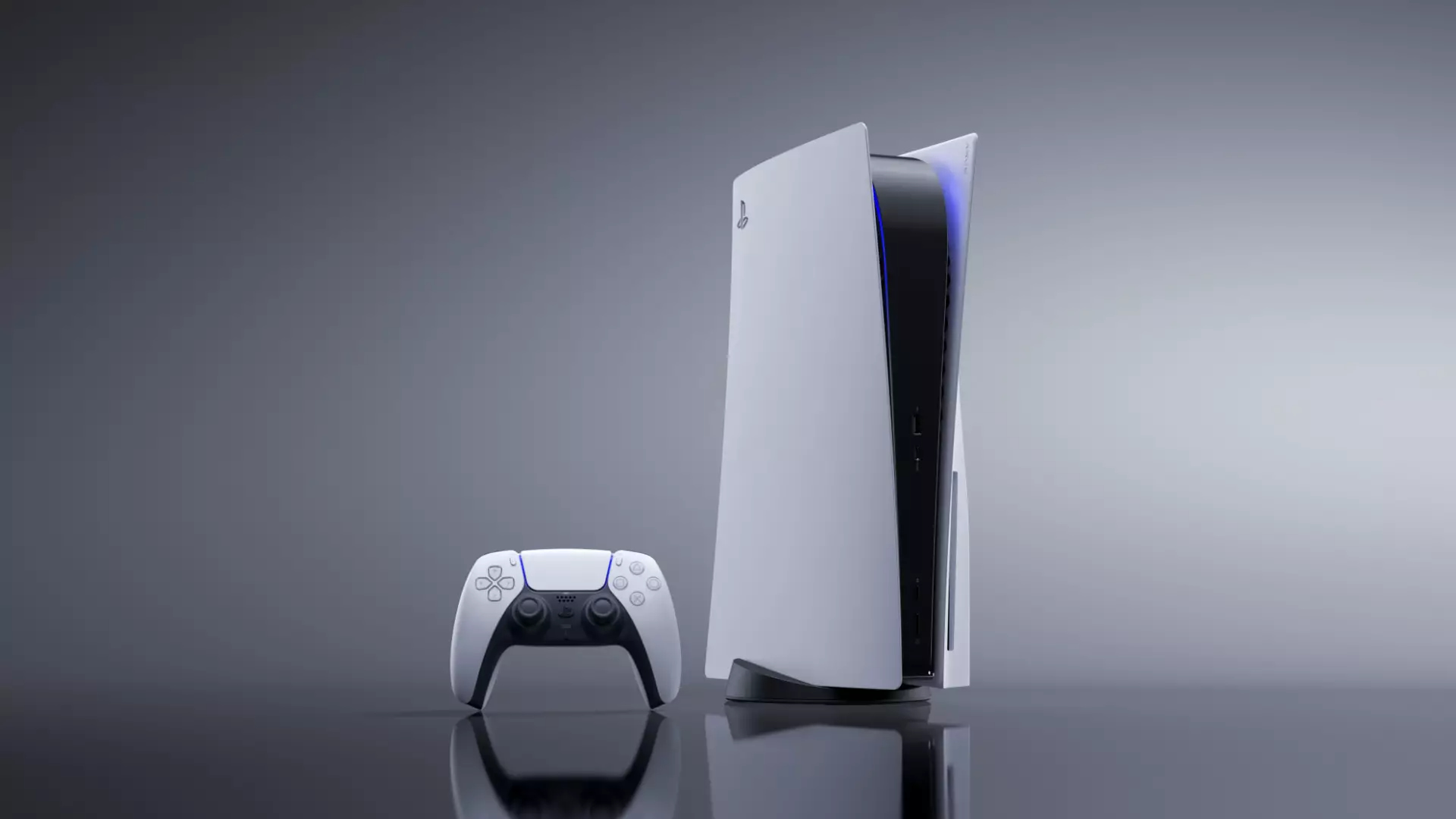 Imagem do console PlayStation 5.