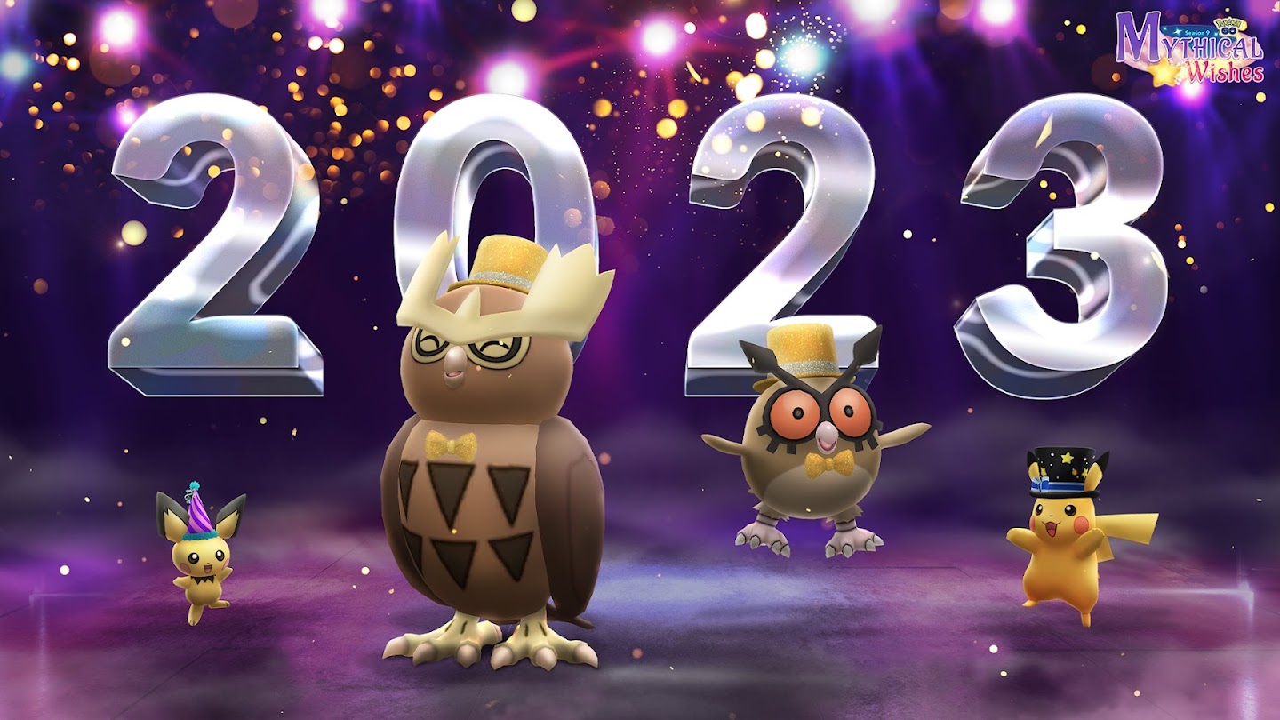 Banner de divulgação evento de Ano Novo 2023 Pokémon GO