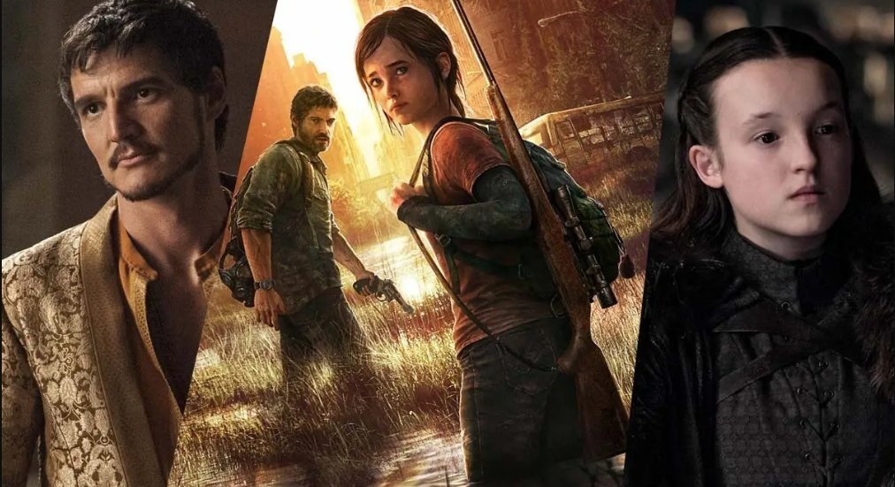 Banner de comparação entre os atores de The Last of Us e os persoangens do jogo de 2013