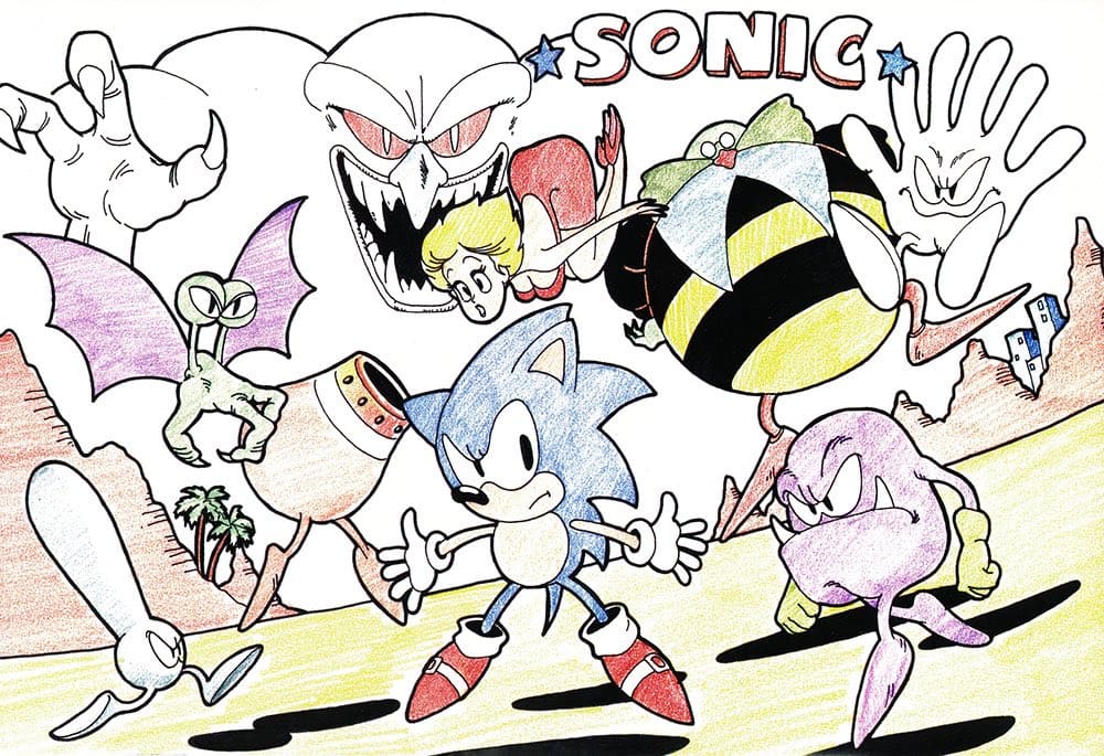 Designer do Sonic revela que o personagem, antes de virar um