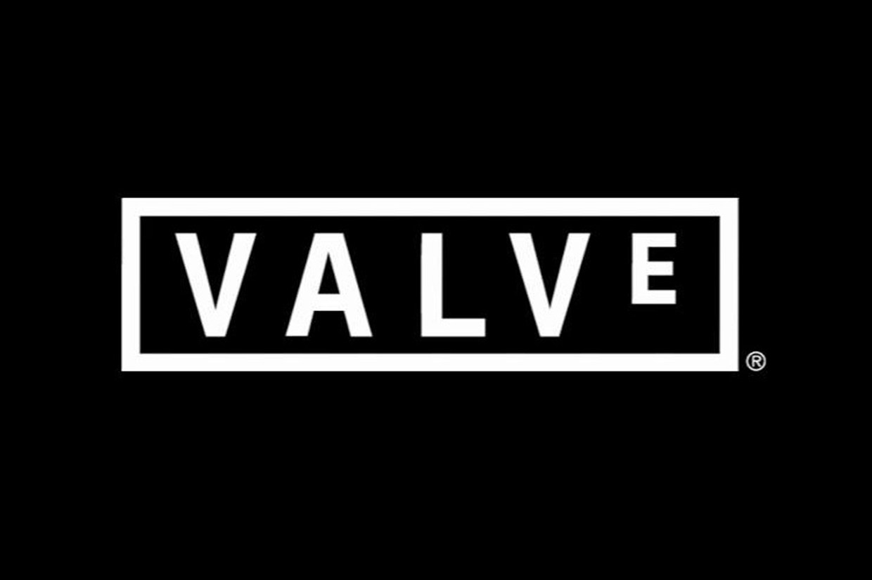 Logotipo da empresa Valve em foco