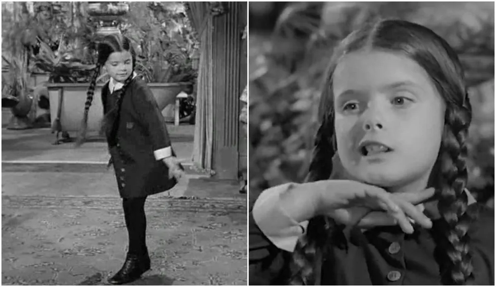 Imagem da primeira Wandinha, da Família Addams.