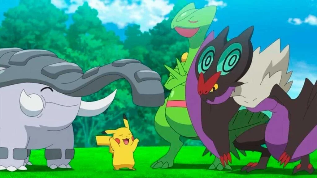 Imagem de divulgação da nova temporada de Pokémon com o final da aventura de Ash