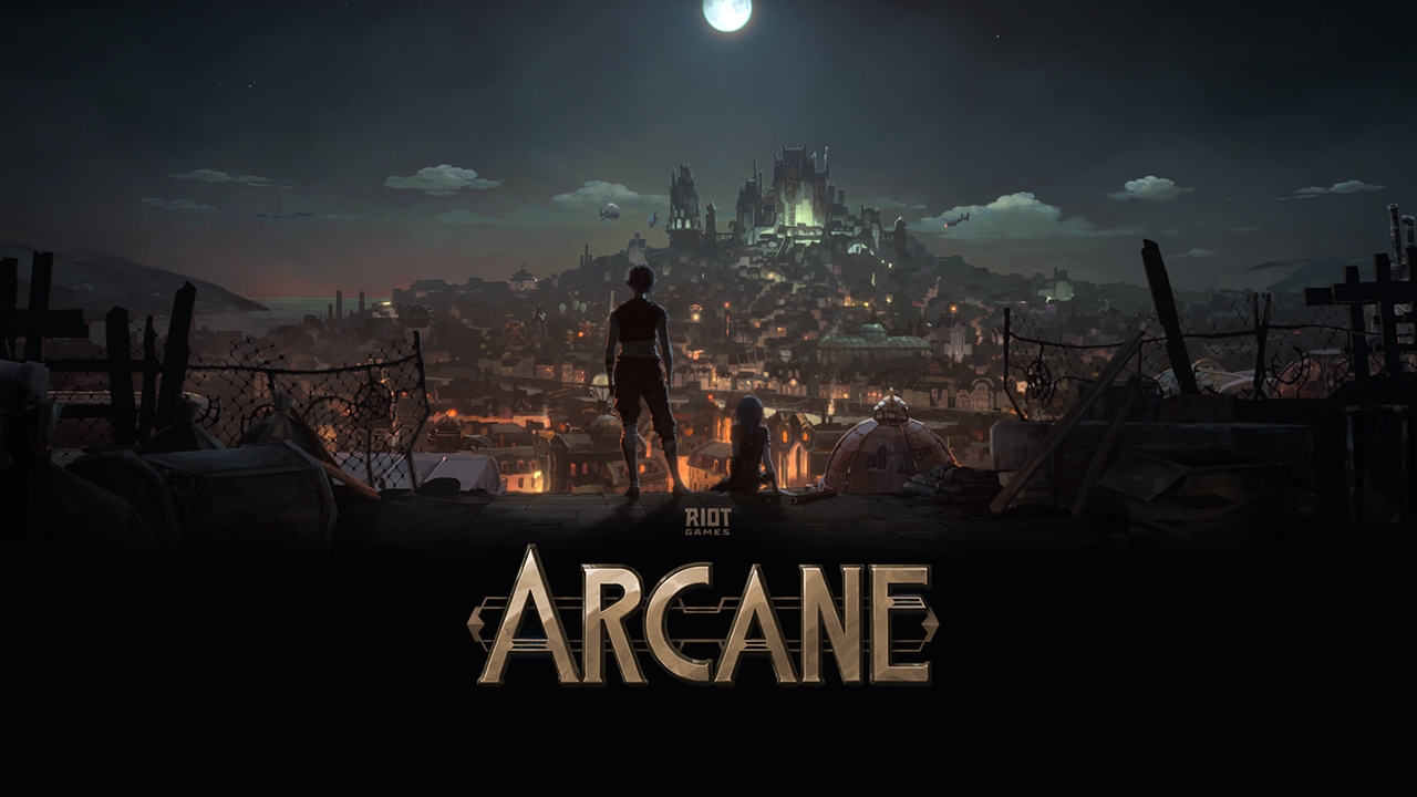 Banner de divulgação da série Arcane da Netflix