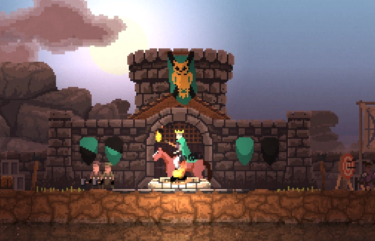 Imagem de gameplay de jogos relaxantes como Kingdom New Lands