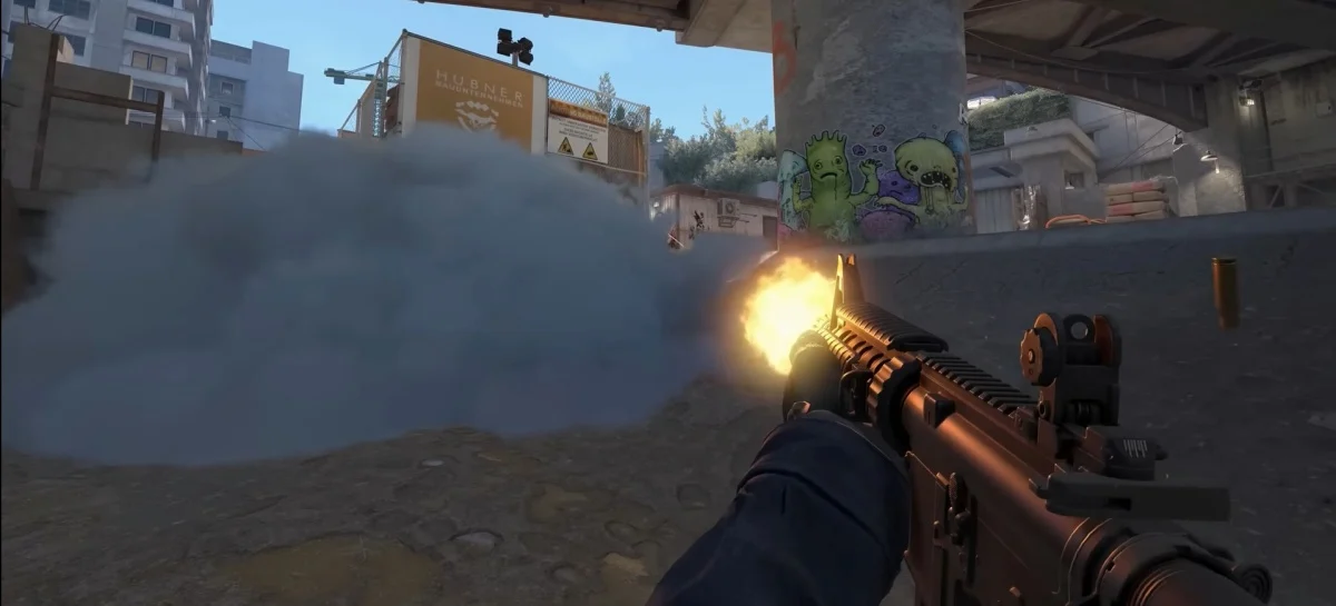 Imagem de gameplay de Counter-Strike 2 com M4A4