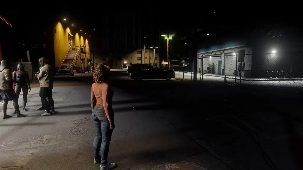 Imagem de gameplay do jogo GTA 6 com RTX