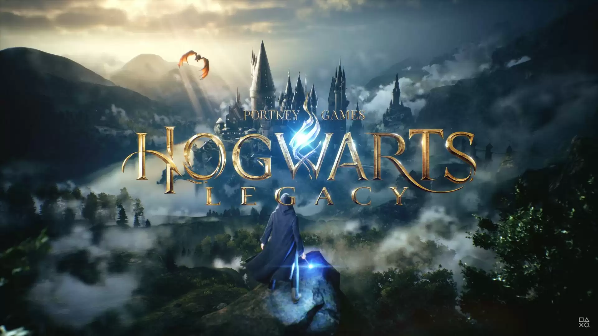 Banner de divulgação do jogo Hogwarts Legacy