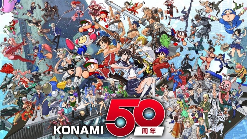 Imagem de lançamentos da empresa Konami