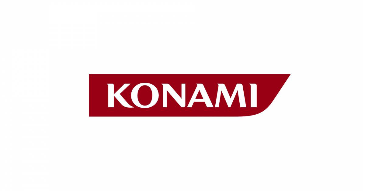 Banner de divulgação com o logo da Konami