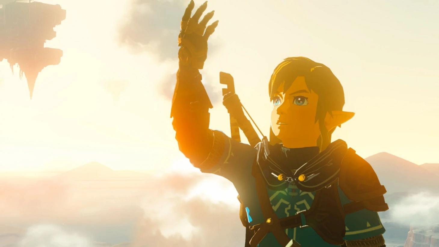 Imagem de Link de armadura no jogo The Legend of Zelda: Tears of The Kingdom
