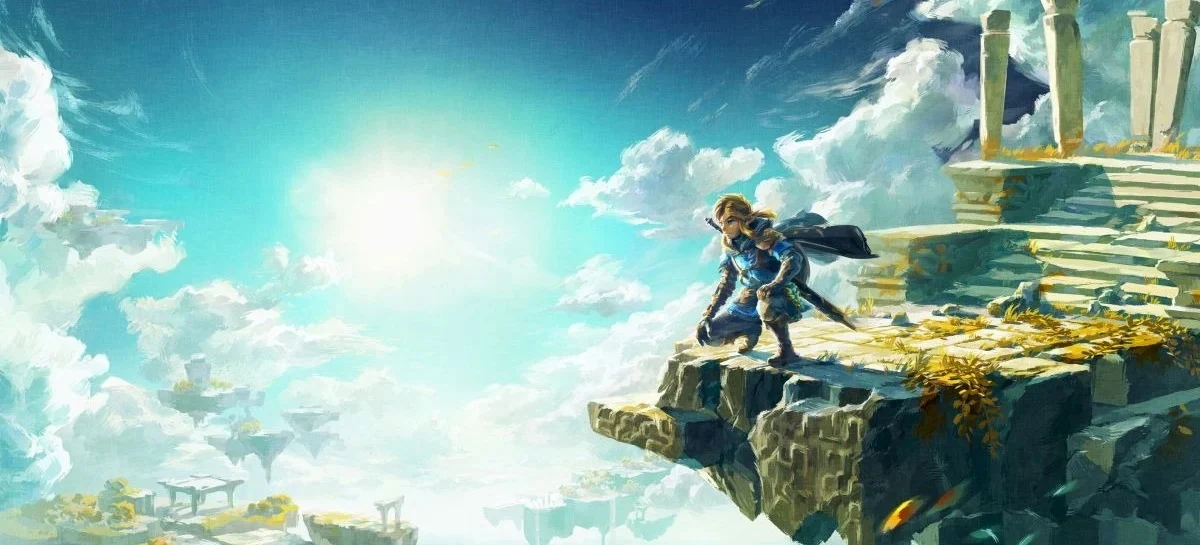 Banner de divulgação do jogo The Legend of Zelda: Tears of the Kingdom