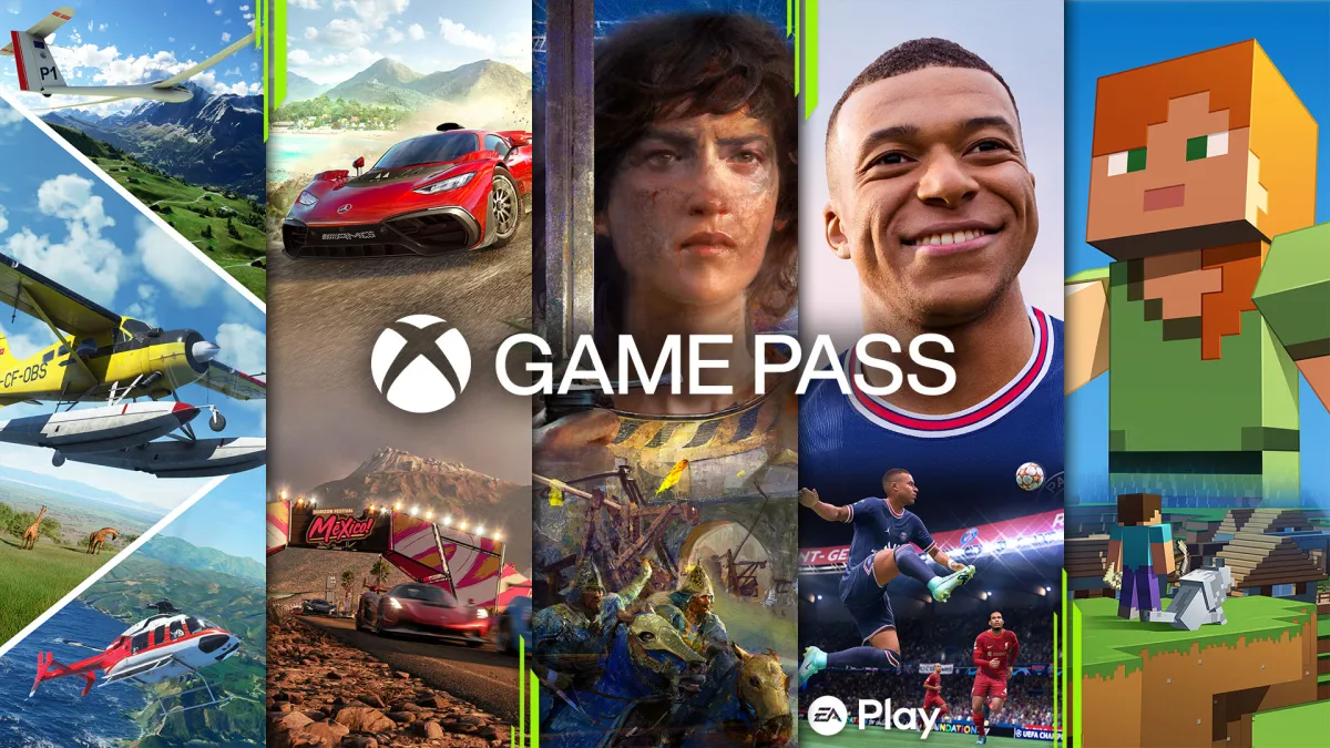 Banner de divulgação dos serviços da Xbox Game Pass