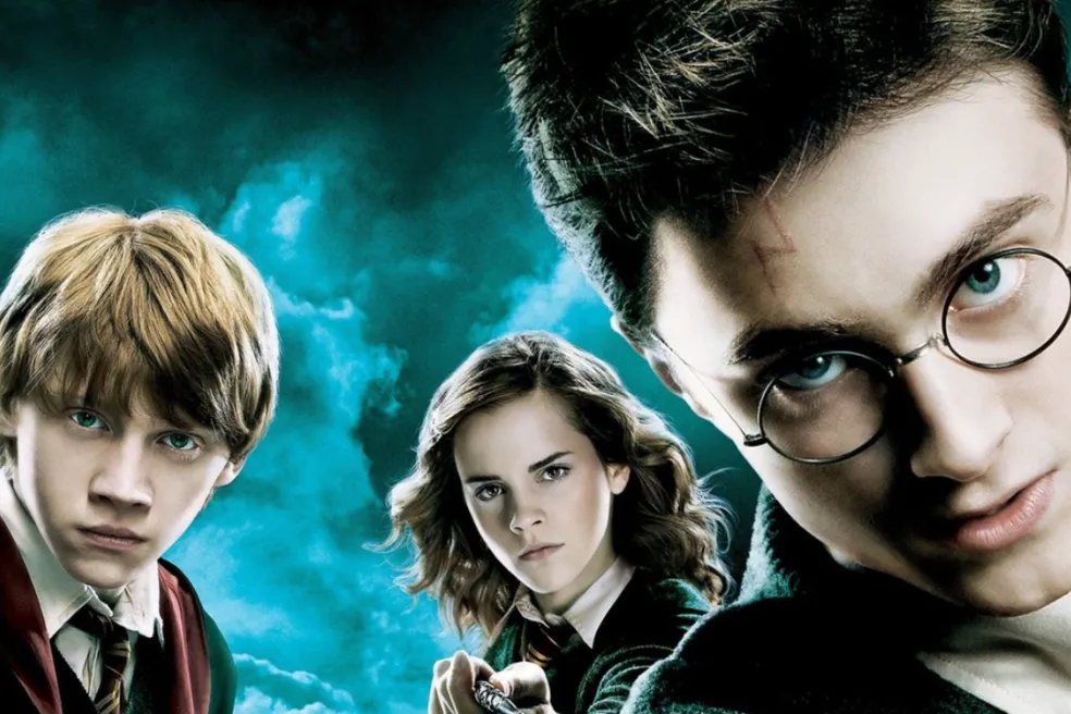 Banner de divulgação de um dos filmes de Harry Potter