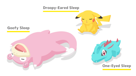 Pokémons Pikachu, Totodile e Slowpoke