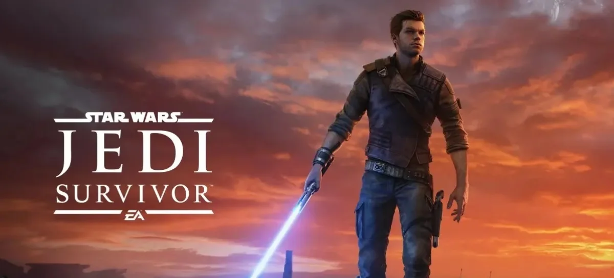 Banner de divulgação do novo jogo Star Wars Jedi: Survivor