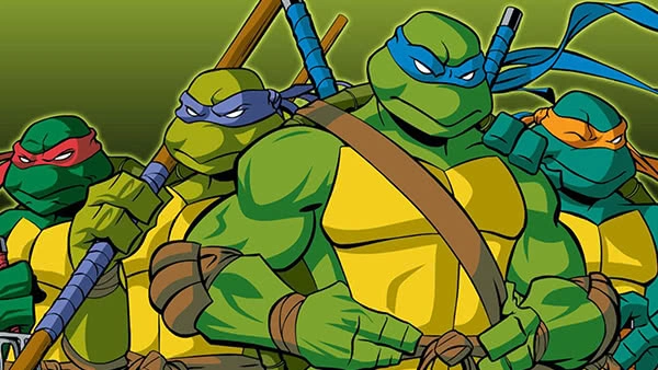 Imagem do primeiro desenho animado das tartarugas ninja