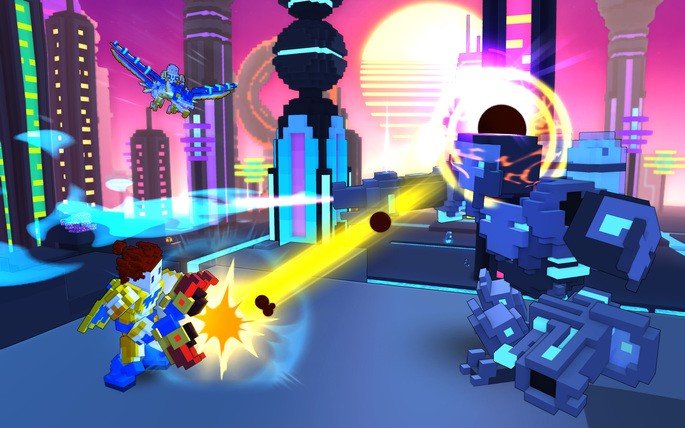 Imagem de gameplay do jogo Trove