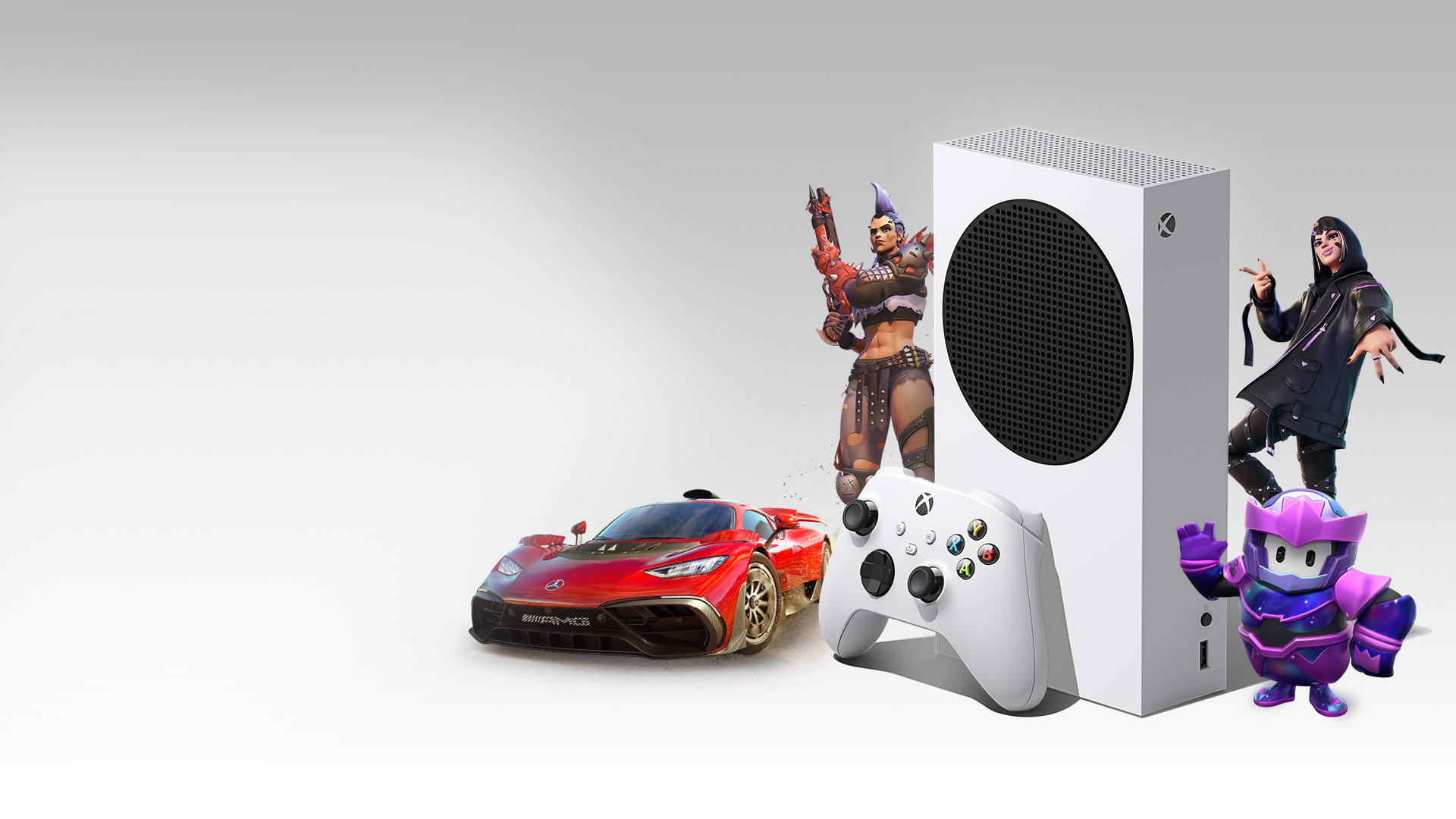 Banner de divulgação de console da Mixrosoft, Xbox Series S