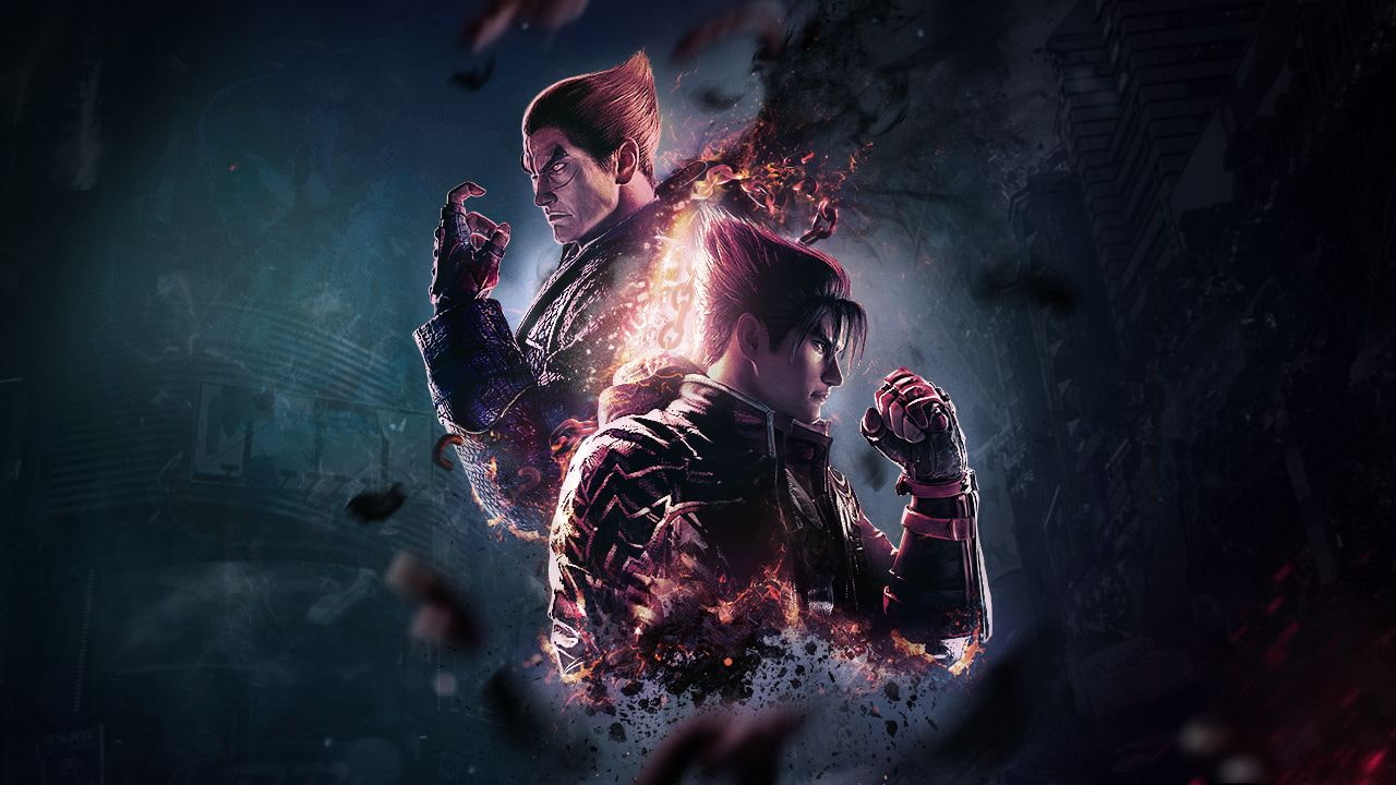 A imagem mostra o banner de divulgação do jogo Tekken 8, da Bandai Namco.