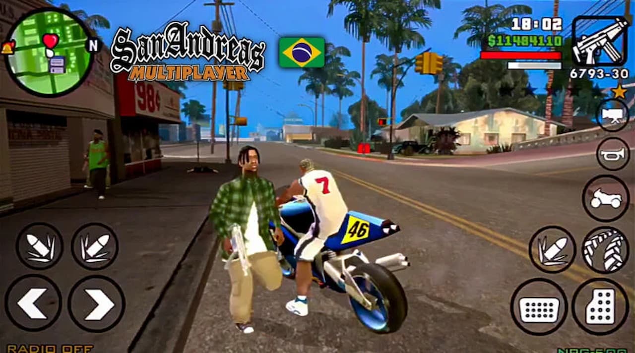 Imagem de jogadores dentro do GTA SA RP