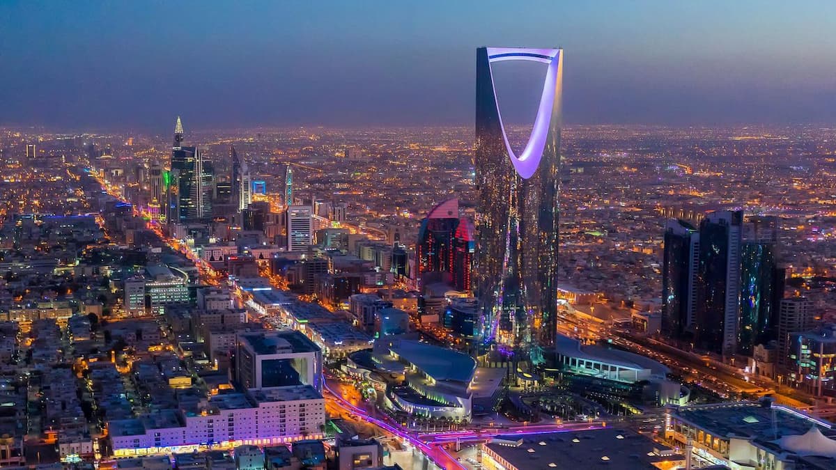 Cidade de Riad, capital da Arábia Saudita.