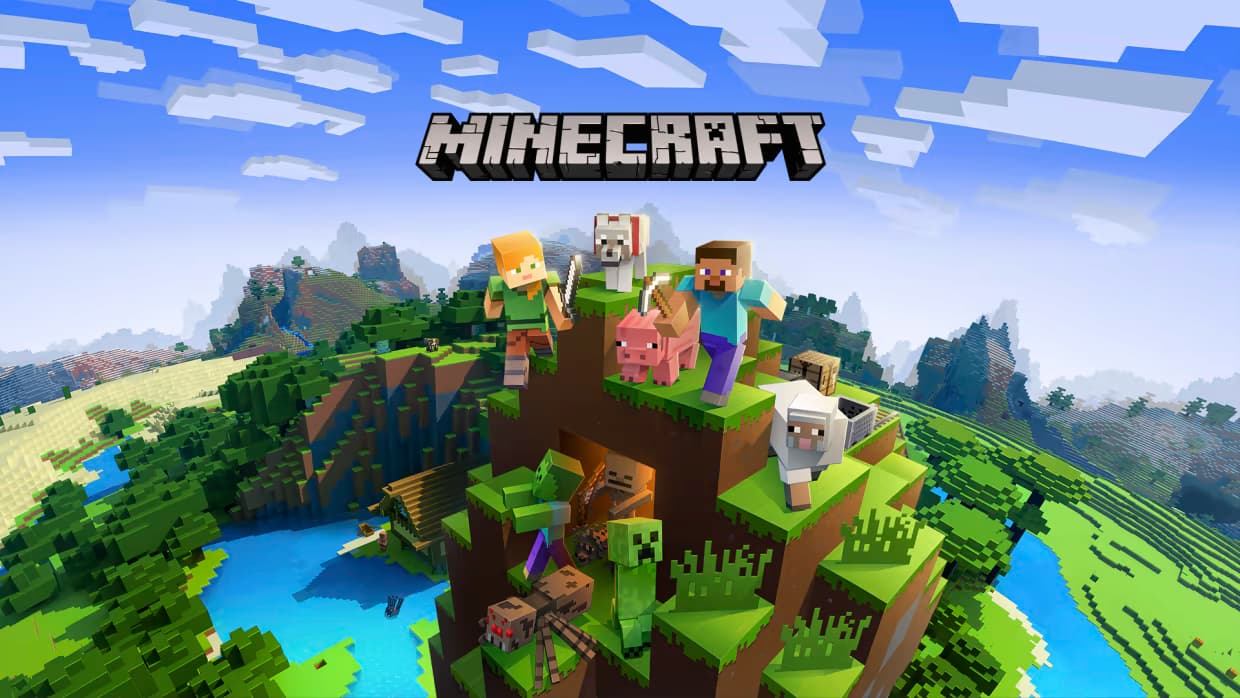 Banner de divulgação do jogo Minecraft