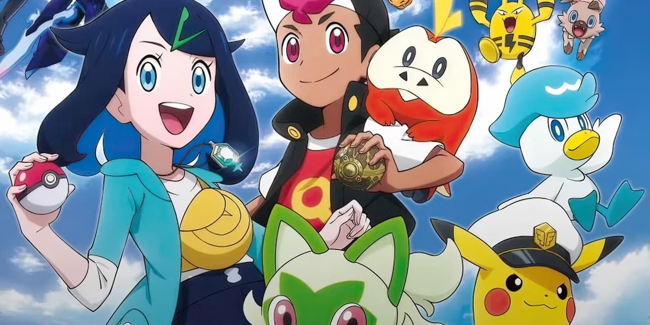 Banner de divulgação de Pokémon Horizons