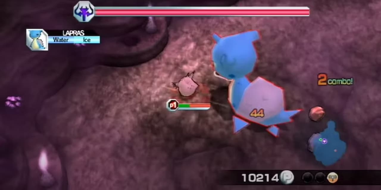 Imagem mostrando uma batalha em Pokémon Rumble