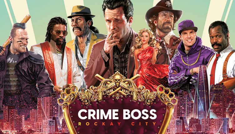 personagens do jogo crime boss rockay city em estilo dos anos 80 de faroeste