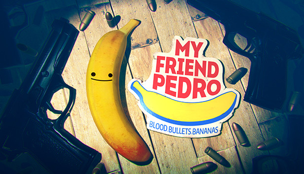 uma banana rodeada de armas, jogo my friend pedro que vai sair do xbox game pass