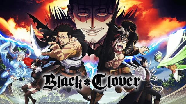 vários personagens do anime black clover