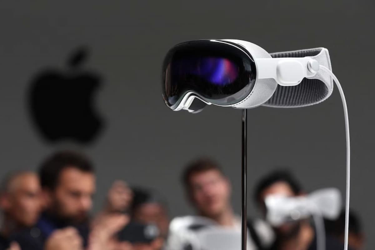 Óculos de realidade virtual da Apple.