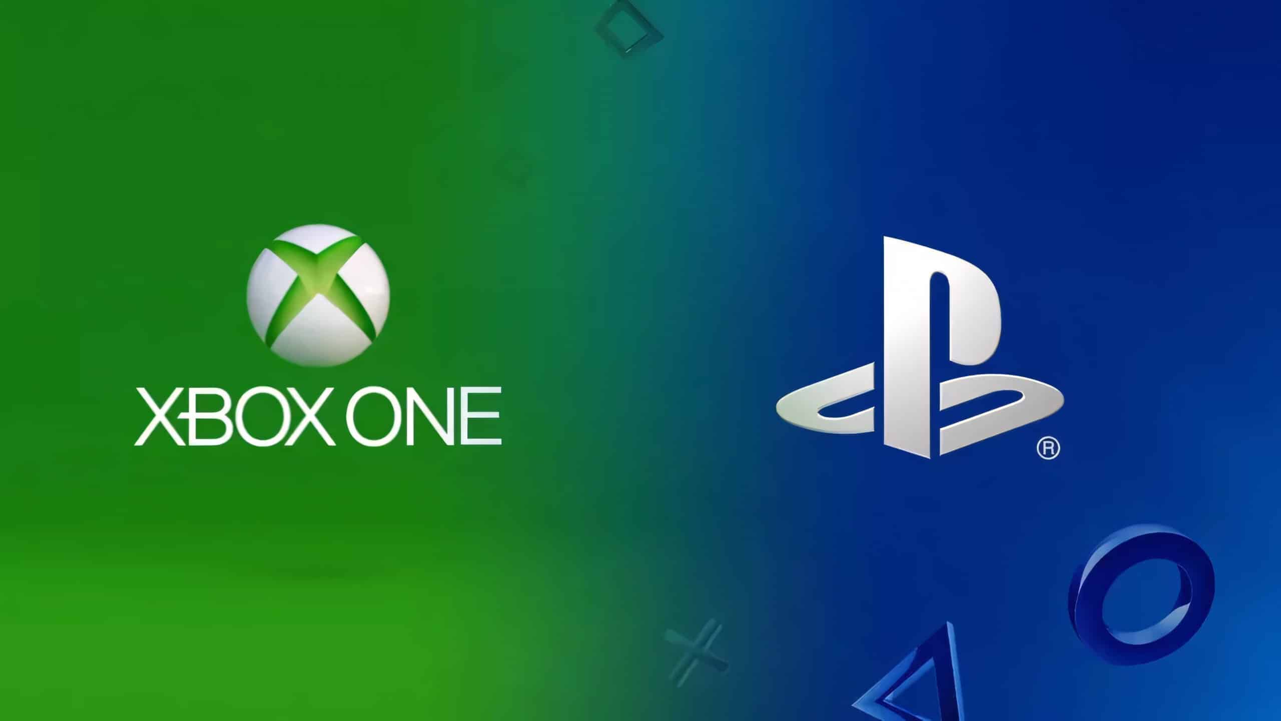Degrade da logo Xbox One e Playstation