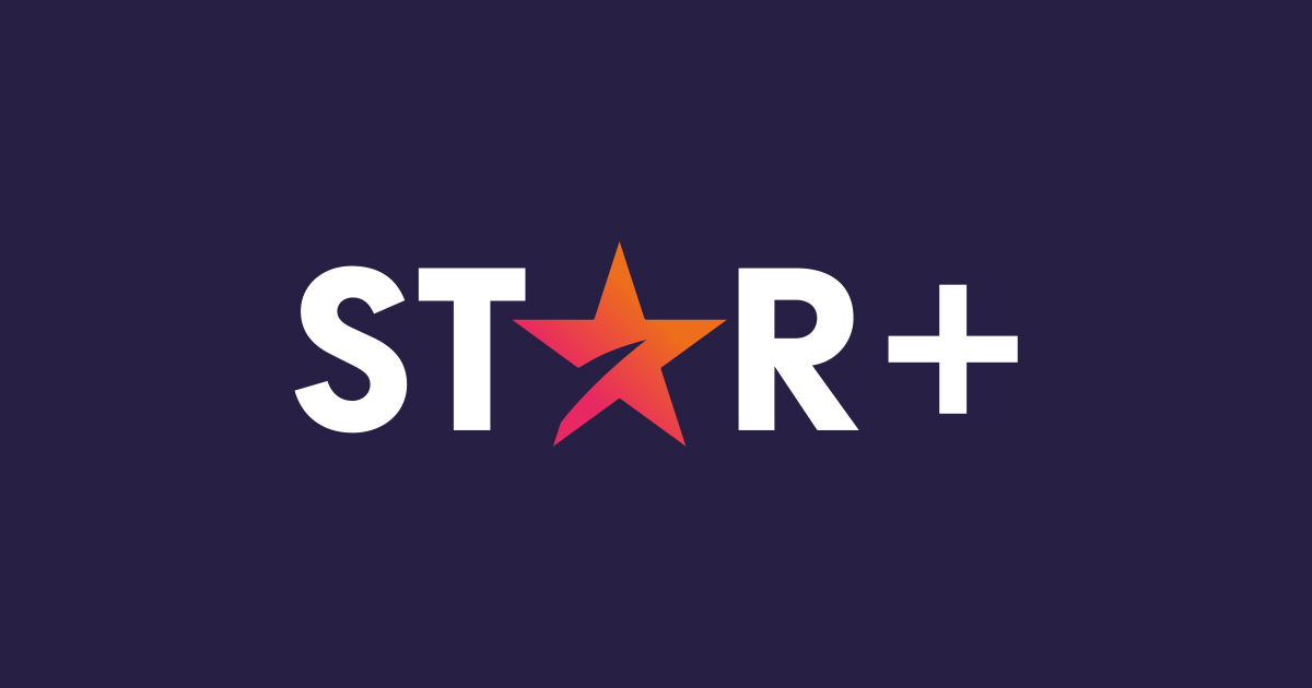Logo do streaming Star+ com uma estrela no lugar da letra A.