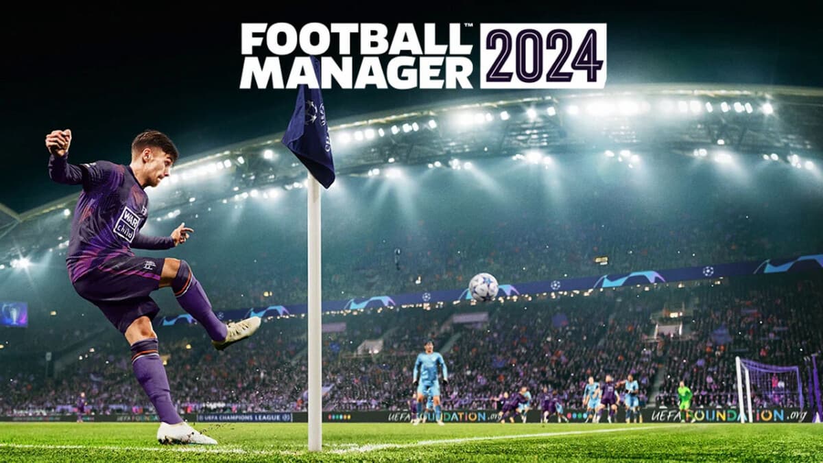 jogador de futebol batendo escanteio no jogo football manager 2024