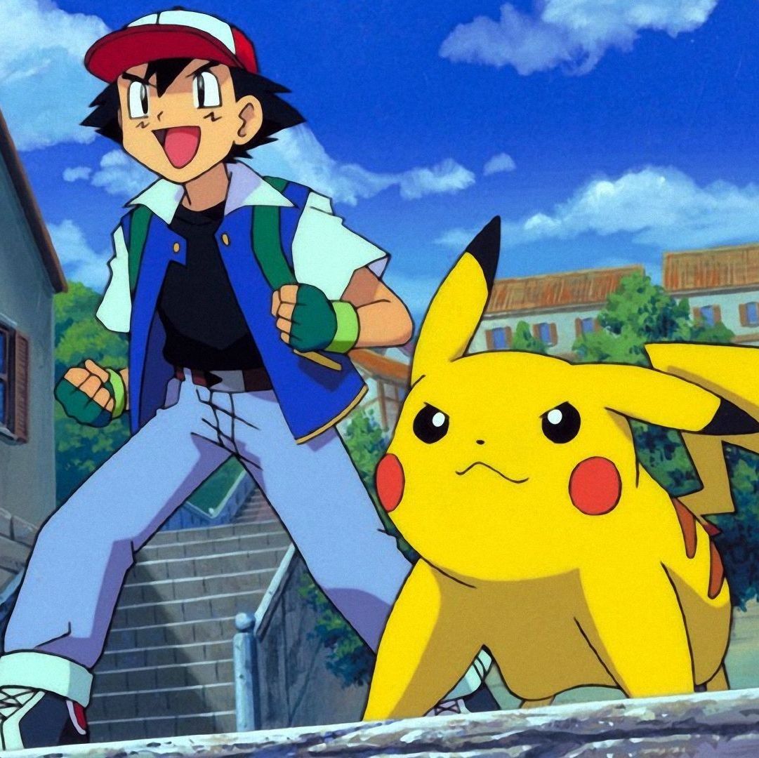 Ash e Pikachu no anime Pokémon