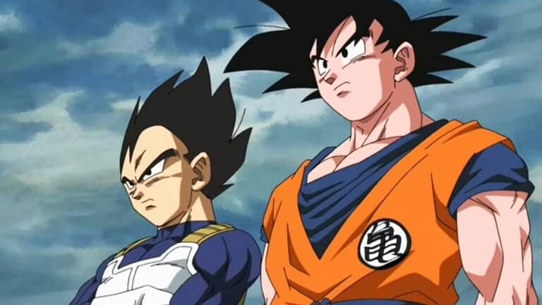 Goku e Vegeta em Dragon Ball